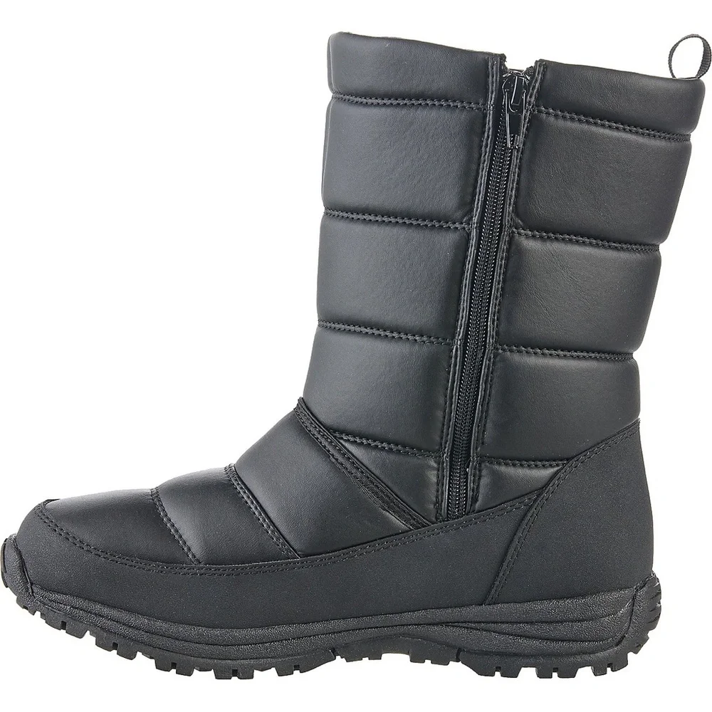 Magellan Seasons Black Quilted Winter Boots Shoes